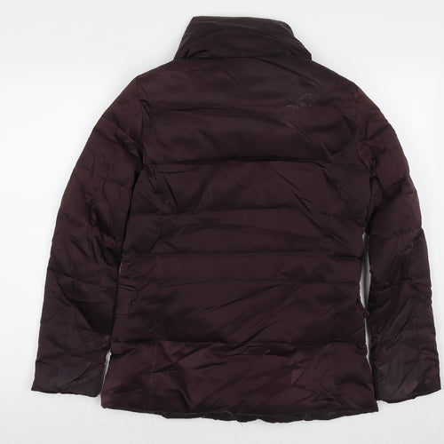 Cortefiel Womens Brown Puffer Jacket Jacket Size S Zip
