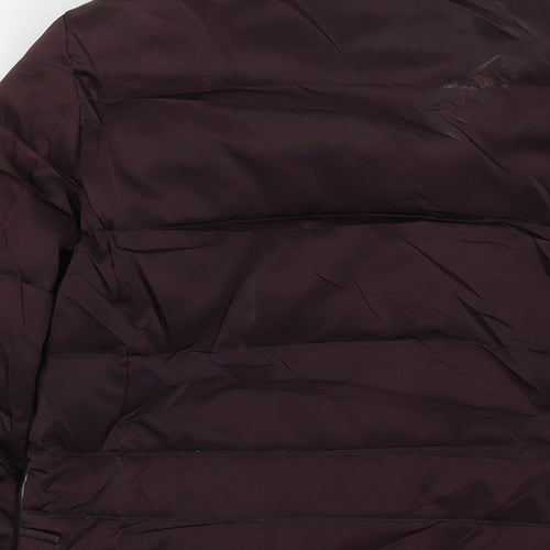 Cortefiel Womens Brown Puffer Jacket Jacket Size S Zip