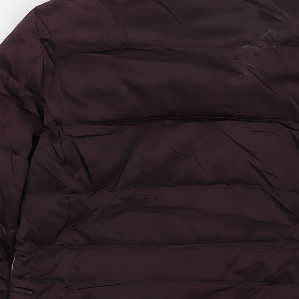 Cortefiel Womens Brown Puffer Jacket Jacket Size S Zip