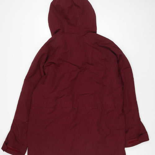 Lands' End Womens Red Jacket Size L Zip
