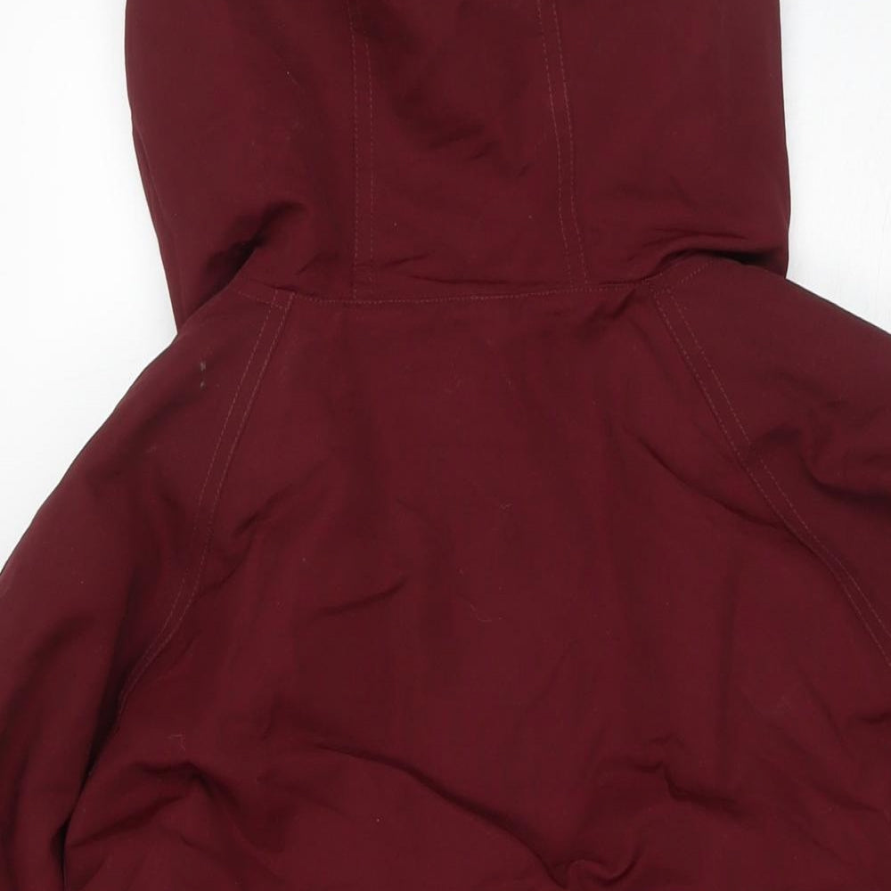 Lands' End Womens Red Jacket Size L Zip