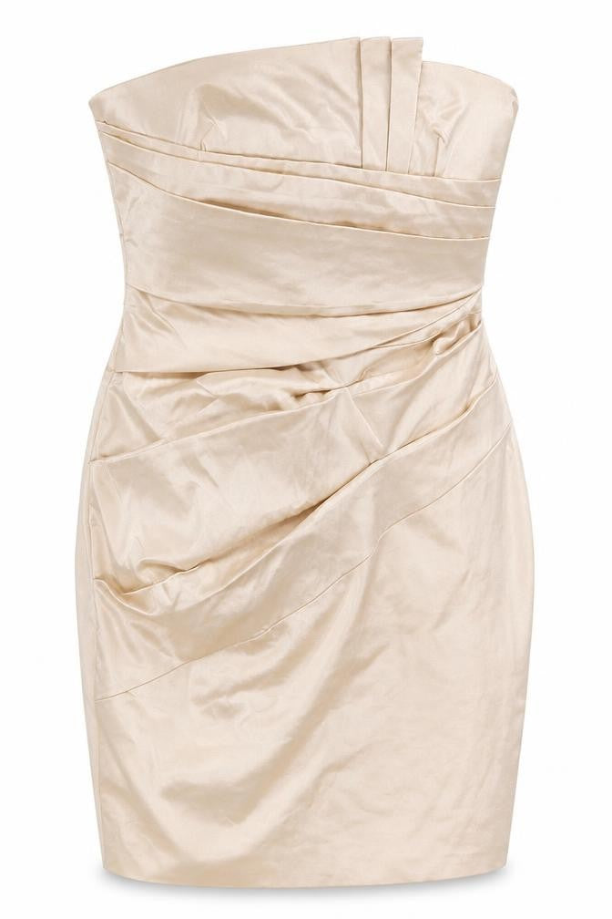 ASOS Womens Beige Cotton A-Line Size 14 Sweetheart Zip