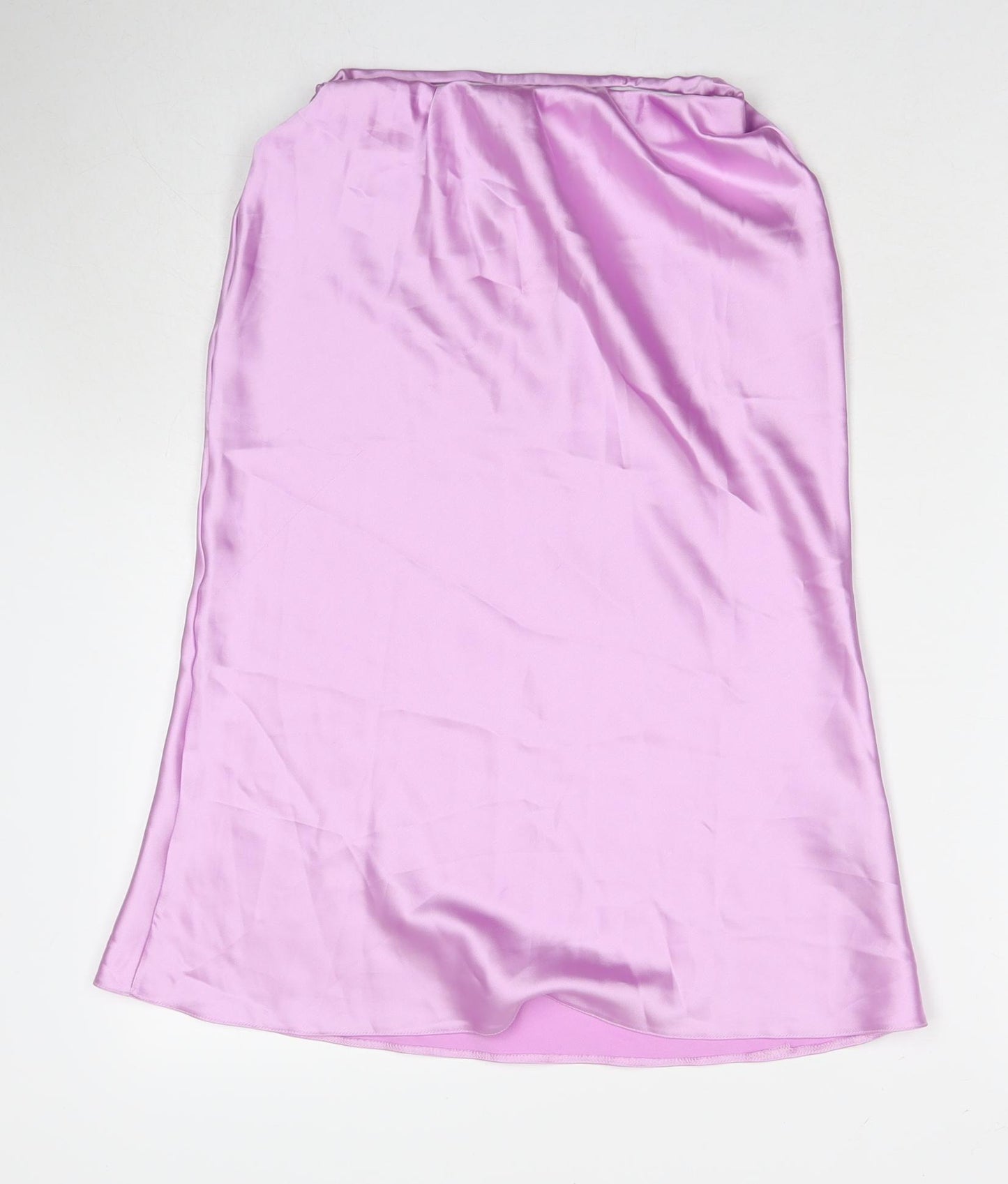 Miss Selfridge Womens Purple Polyester A-Line Skirt Size 8