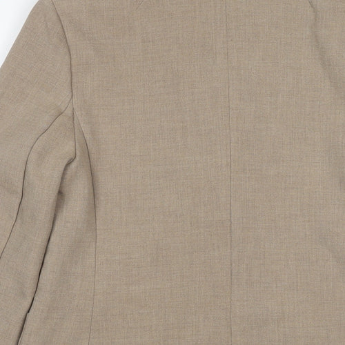 Marks and Spencer Womens Brown Jacket Blazer Size 10 Button