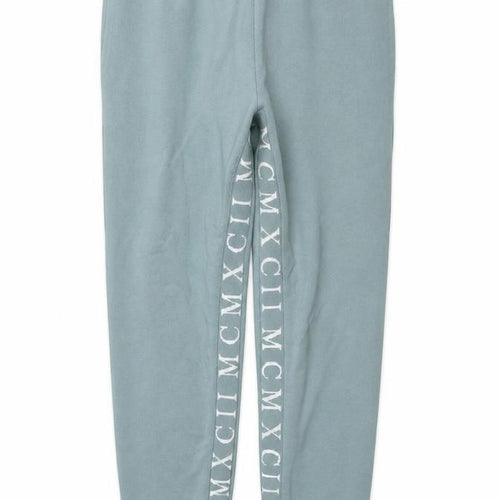 ASOS Mens Blue Cotton Jogger Trousers Size XS L27 in Regular Drawstring