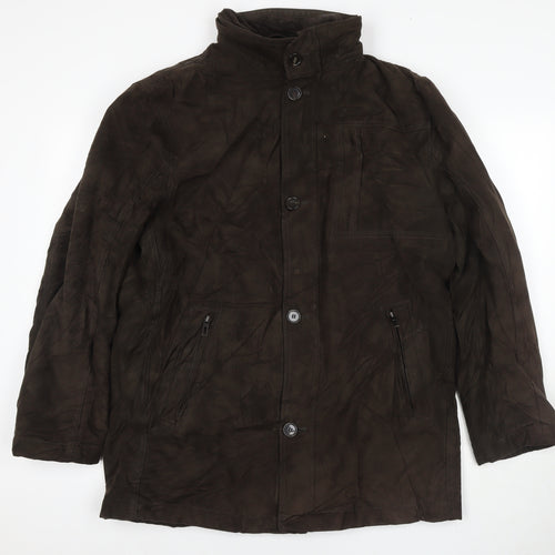 Marks and Spencer Mens Brown Jacket Coat Size M Zip