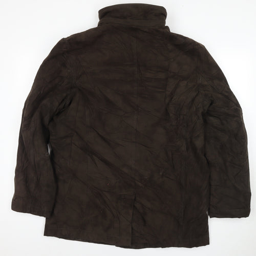 Marks and Spencer Mens Brown Jacket Coat Size M Zip