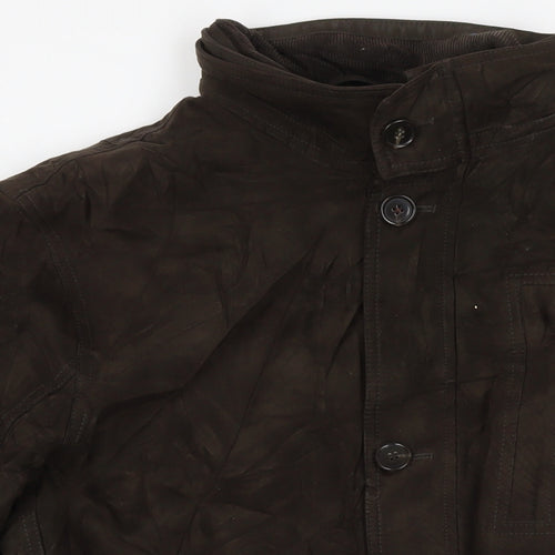Marks and Spencer Mens Brown Jacket Coat Size M Zip