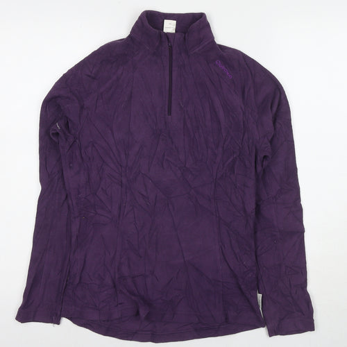 Quechua Womens Purple Polyester Pullover Sweatshirt Size L Pullover