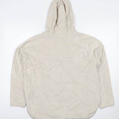 H&M Womens Beige Polyester Pullover Hoodie Size M Pullover