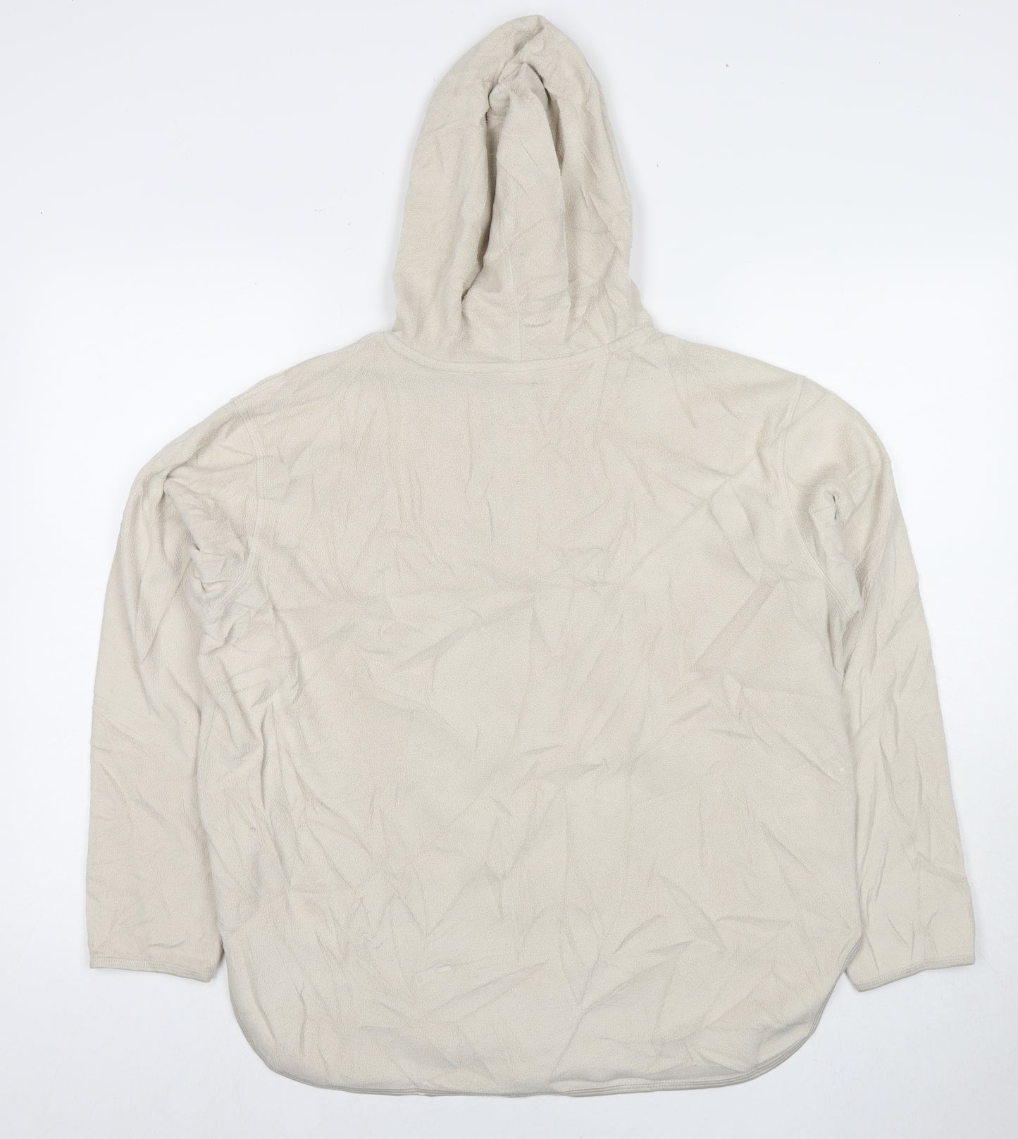 H&M Womens Beige Polyester Pullover Hoodie Size M Pullover