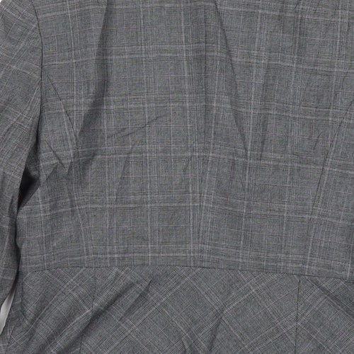 Ann Taylor Womens Grey Jacket Blazer Size 6 Button
