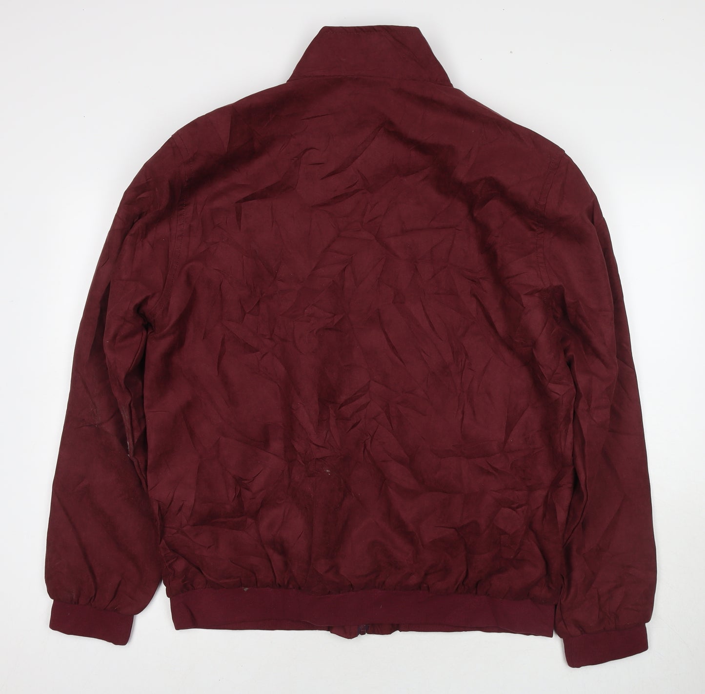 Atlas Mens Red Bomber Jacket Jacket Size M Zip