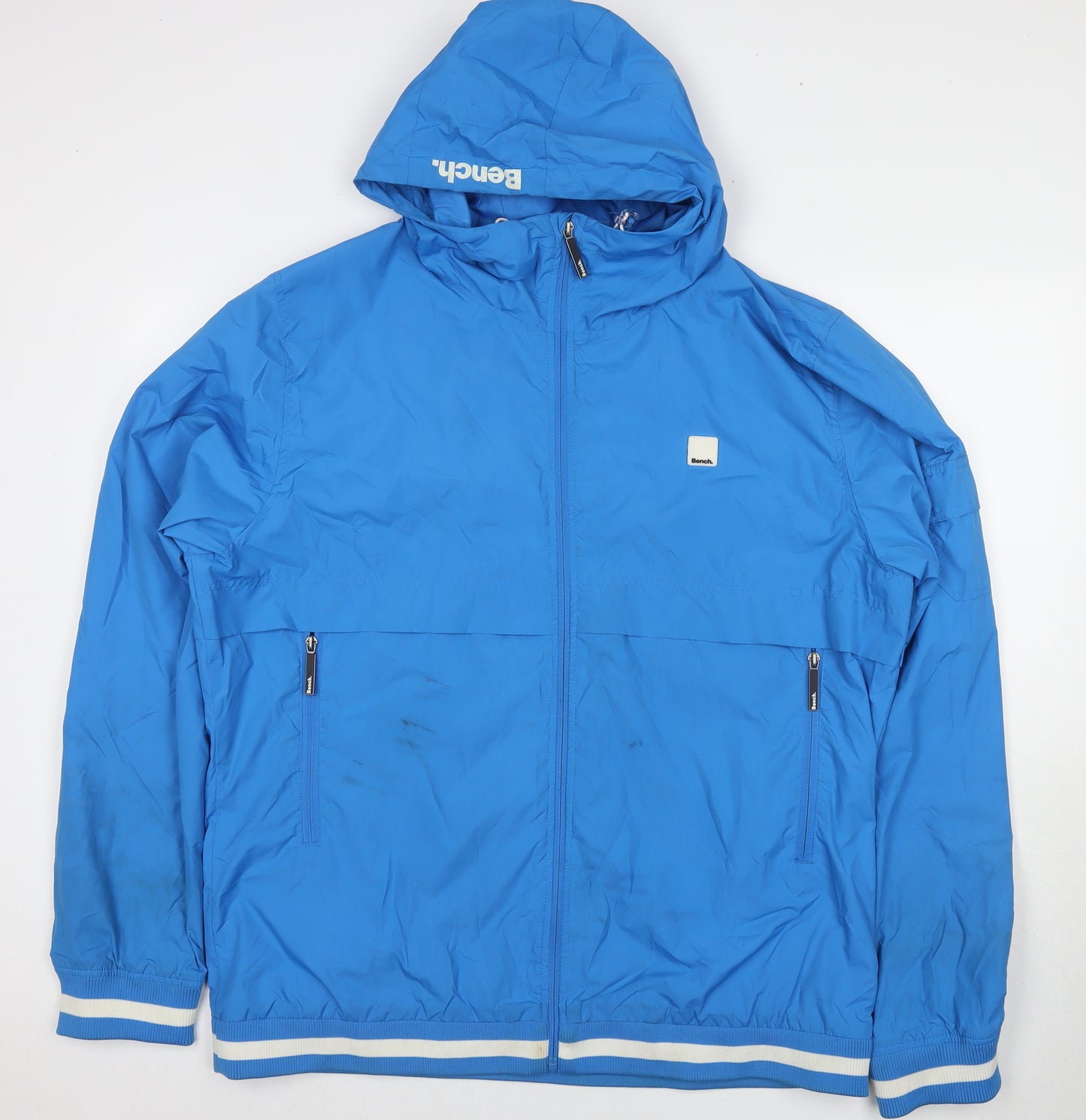 Bench Mens Blue Jacket Size 2XL Zip