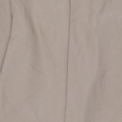 H&M Womens Beige Overcoat Coat Size S Button