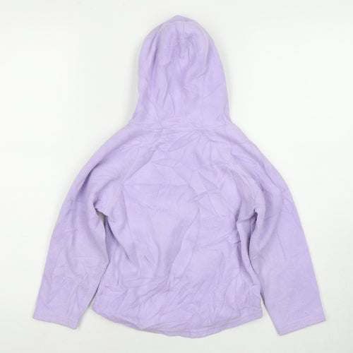 NEXT Girls Purple Polyester Pullover Hoodie Size 6 Years Pullover - Sequin Detail