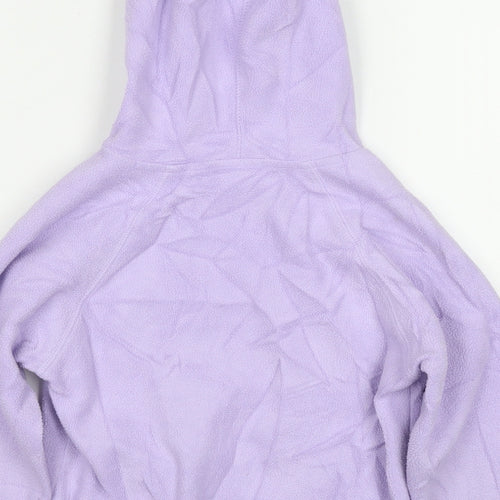NEXT Girls Purple Polyester Pullover Hoodie Size 6 Years Pullover - Sequin Detail