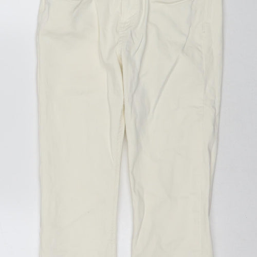 EDC Womens White Cotton Chino Shorts Size 8 L19 in Regular Zip