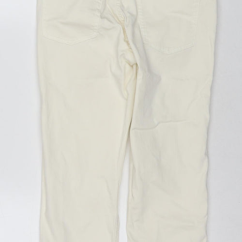 EDC Womens White Cotton Chino Shorts Size 8 L19 in Regular Zip