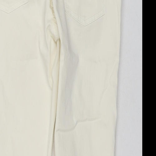 EDC Womens White Cotton Chino Shorts Size 8 L19 in Regular Zip