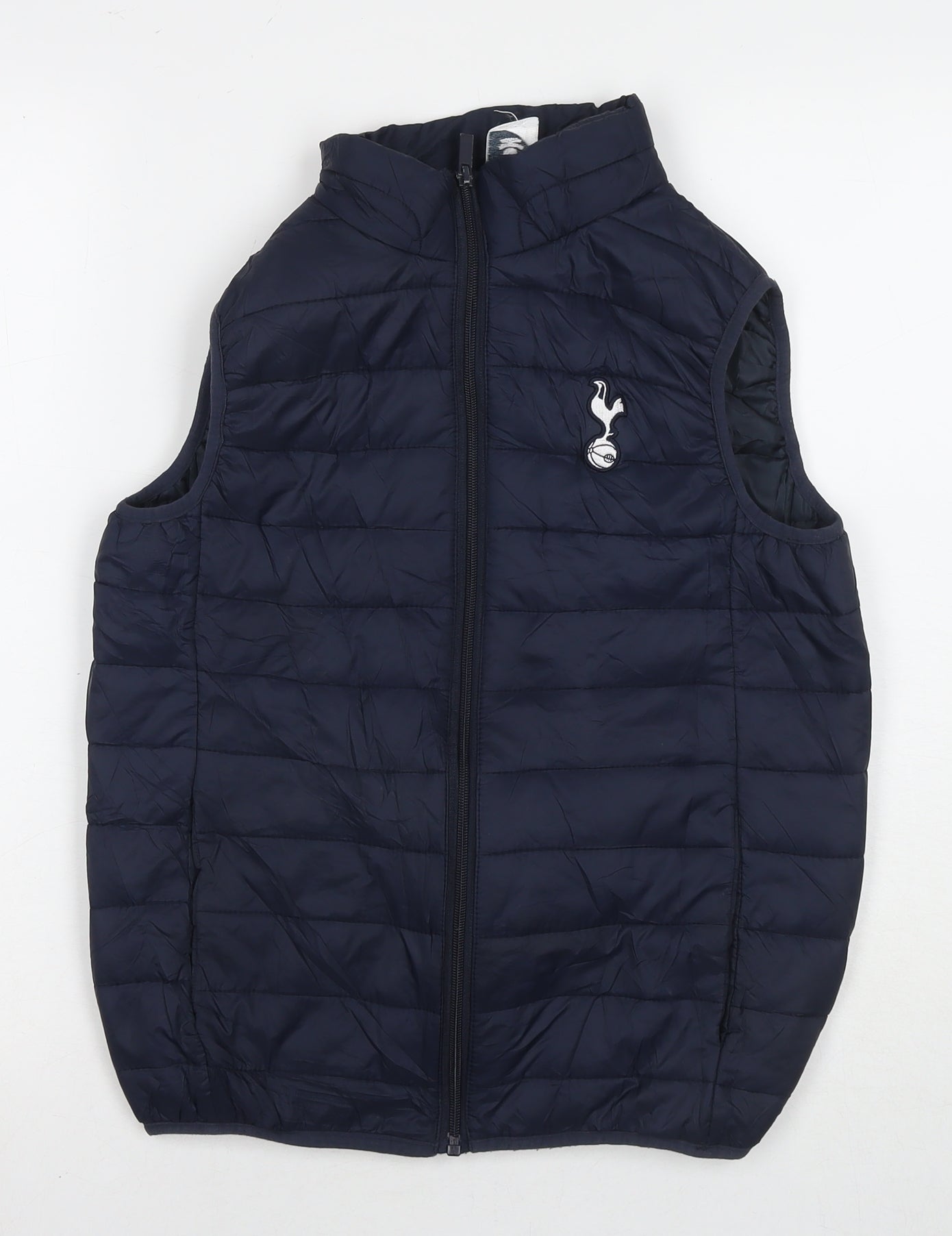 Tottenham Hotspur F.C. Boys Blue Gilet Waistcoat Size 11-12 Years Zip
