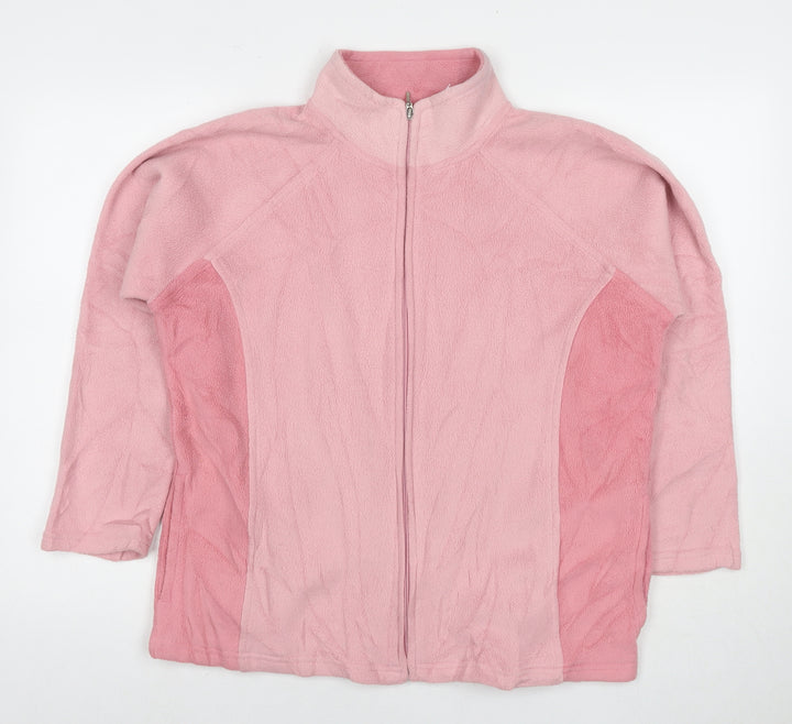 EWM Womens Pink Jacket Size 18 Zip - Size 18-20