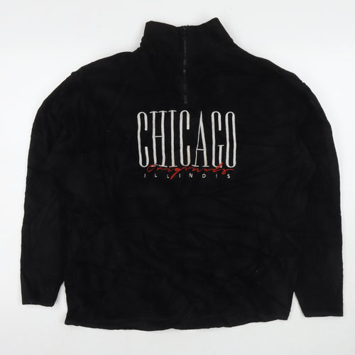 ASOS Womens Black Polyester Pullover Sweatshirt Size M Pullover - Chicago