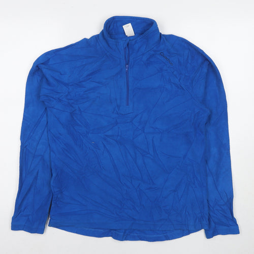 Quechua Mens Blue Polyester Pullover Sweatshirt Size M
