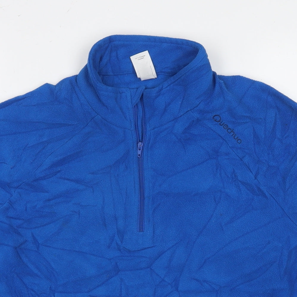 Quechua Mens Blue Polyester Pullover Sweatshirt Size M