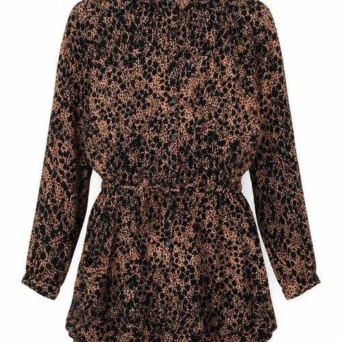 Pins & Needles Womens Black Geometric Rayon Shirt Dress Size S Collared Button