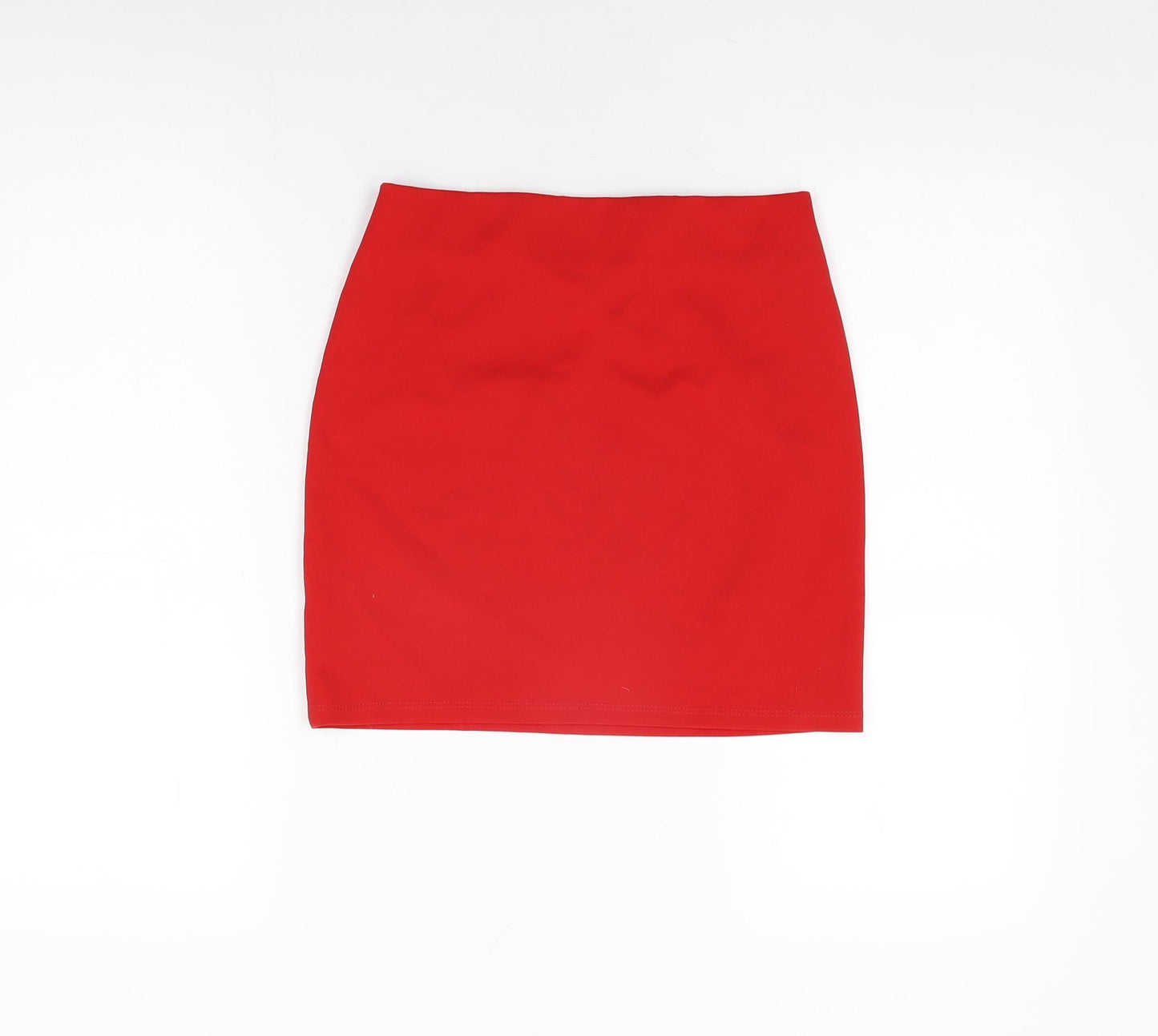 Miss Selfridge Womens Red Polyester Mini Skirt Size 8