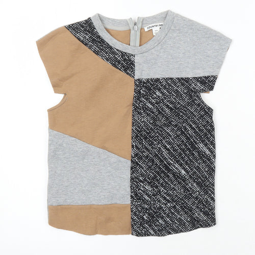 Country Road Boys Multicoloured Modal Basic T-Shirt Size XS Round Neck