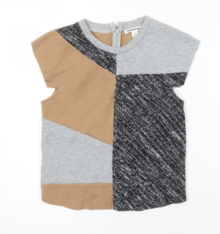 Country Road Boys Multicoloured Modal Basic T-Shirt Size XS Round Neck