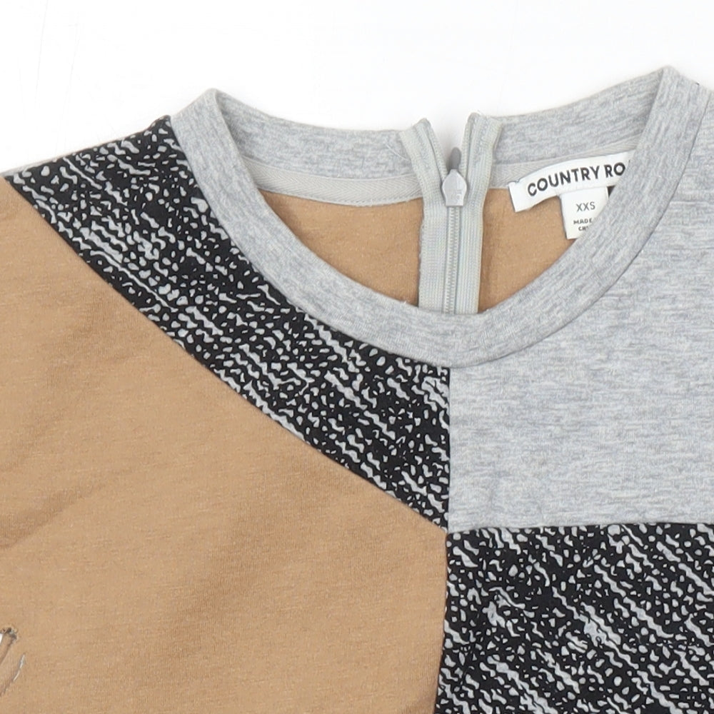 Country Road Boys Multicoloured Modal Basic T-Shirt Size XS Round Neck