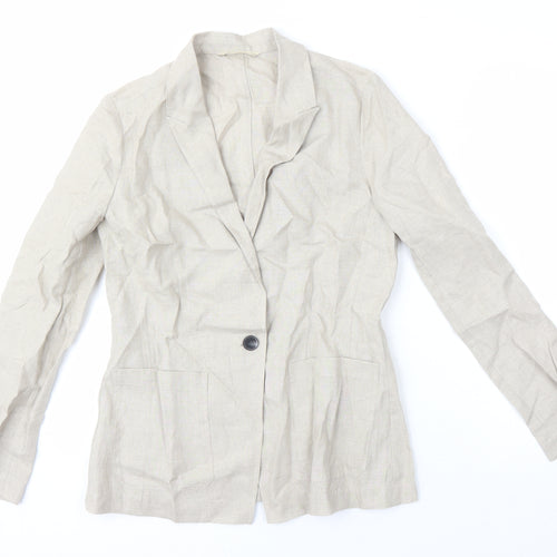 Jigsaw Womens Beige Jacket Blazer Size 10