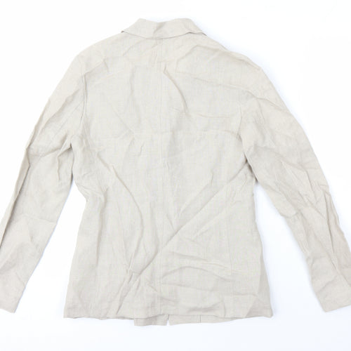 Jigsaw Womens Beige Jacket Blazer Size 10