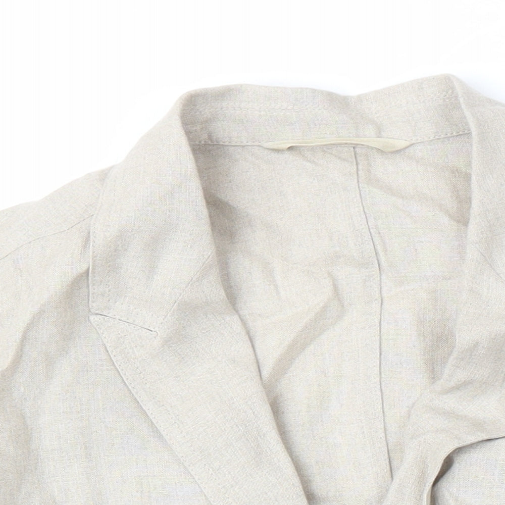 Jigsaw Womens Beige Jacket Blazer Size 10