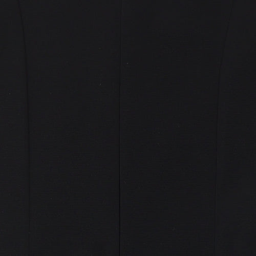 BHS Womens Black Polyester Shift Size 12 Roll Neck