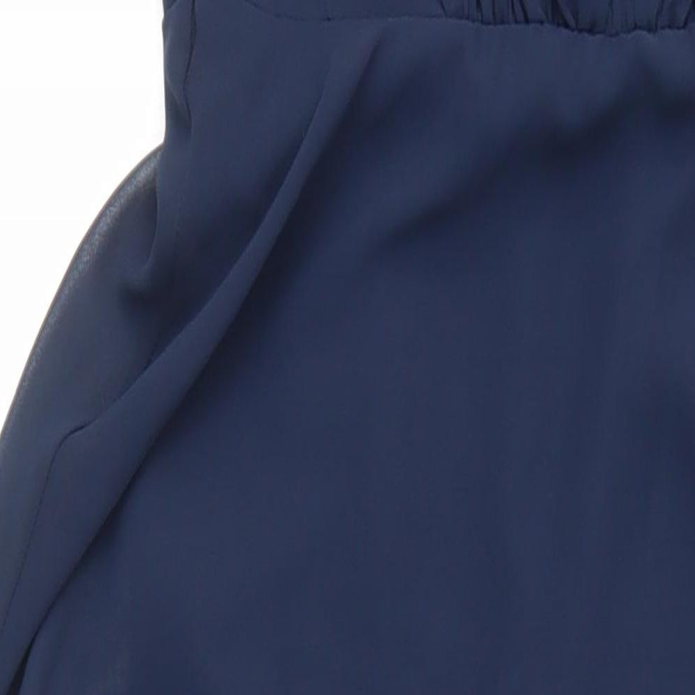 ASOS Womens Blue Polyester Ball Gown Size 8 Square Neck