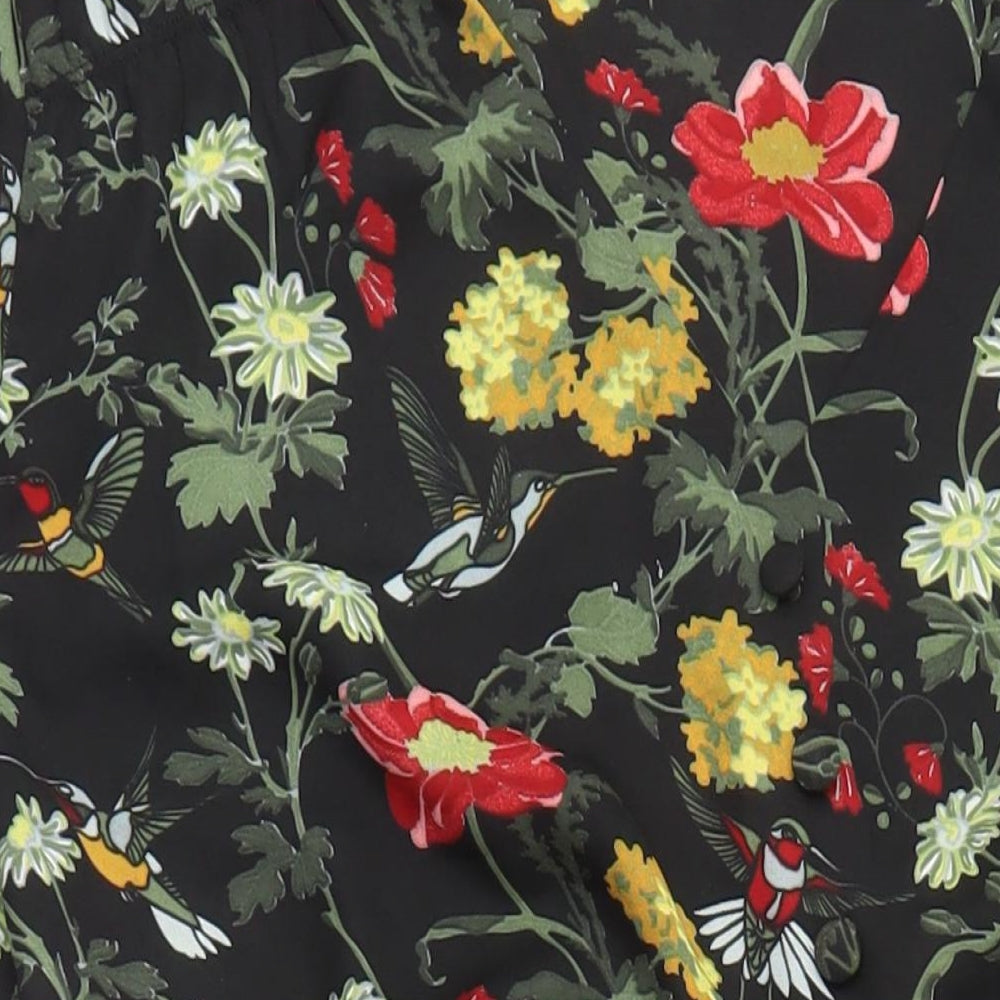 Joe Browns Womens Multicoloured Floral Polyester A-Line Size 18 V-Neck