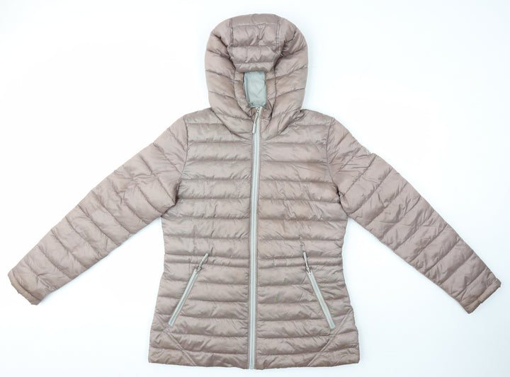 HFX Womens Brown Puffer Jacket Jacket Size XS