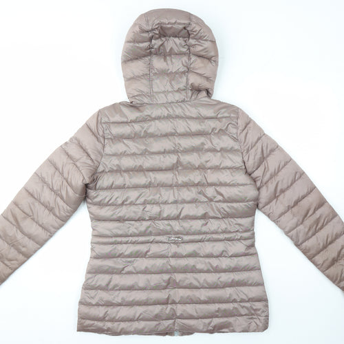 HFX Womens Brown Puffer Jacket Jacket Size XS