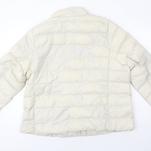 M&S Womens Beige Puffer Jacket Jacket Size 22