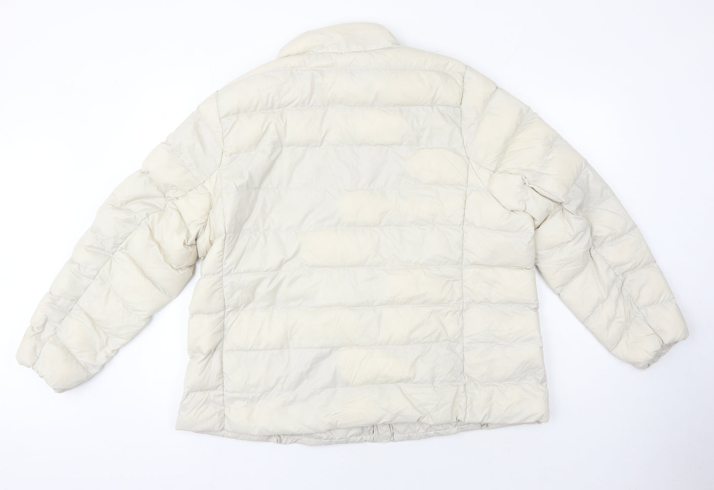 M&S Womens Beige Puffer Jacket Jacket Size 22
