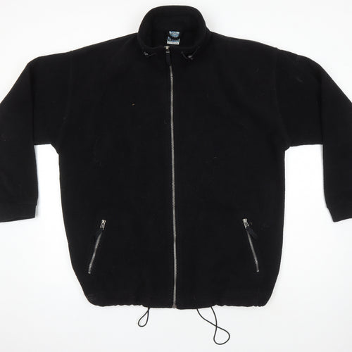 Ruganor Mens Black Herringbone Jacket Size M