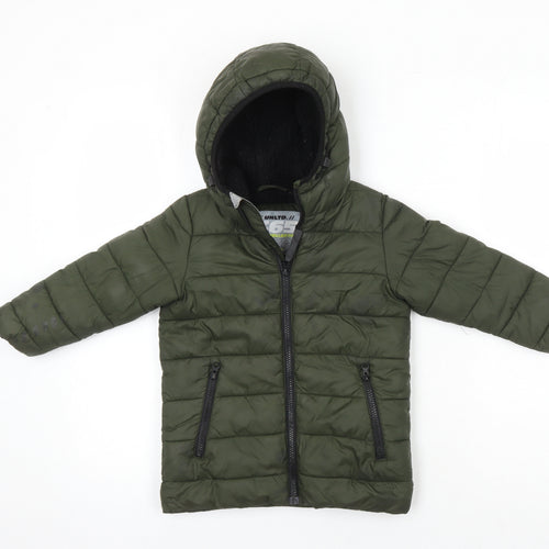 Next Boys Gold Ikat Puffer Jacket Coat Size 3 Years