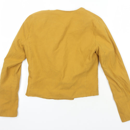 Boohoo Womens Yellow Jacket Size 8