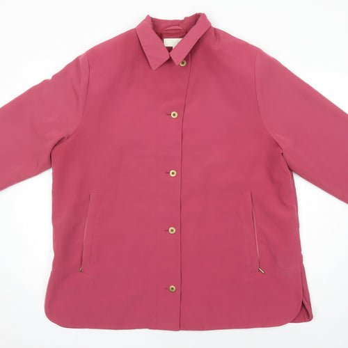 M&S Womens Orange Jacket Coat Size 20