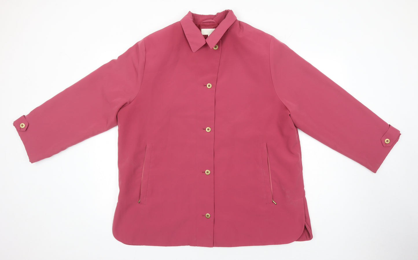 M&S Womens Orange Jacket Coat Size 20