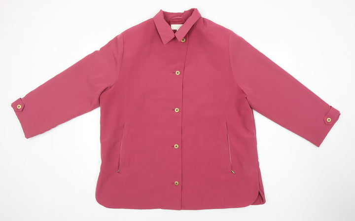M&S Womens Orange Jacket Coat Size 20